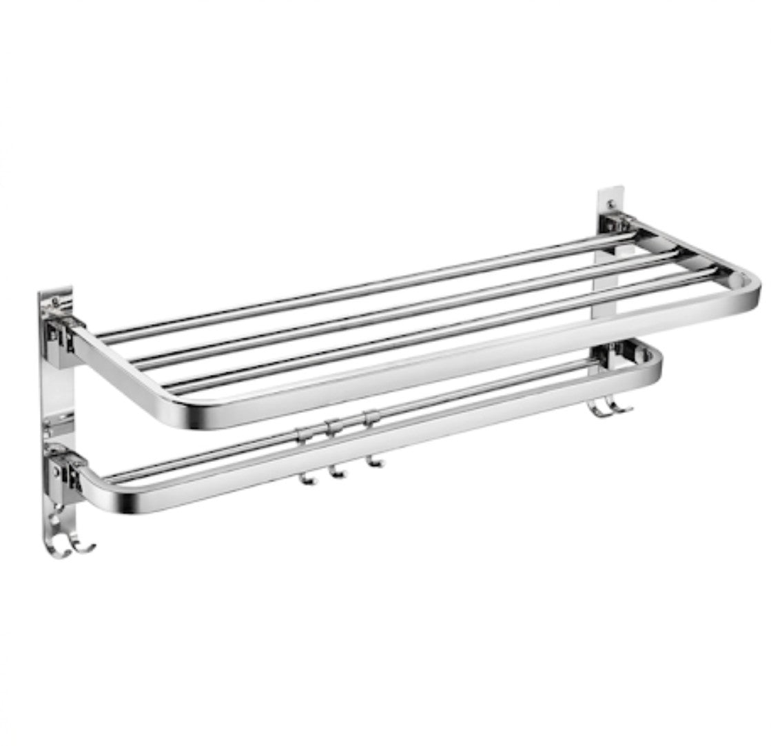 DOUBLE FOLDING TOWEL SHELF 24''
