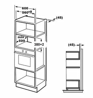 Hafele in-built microwave (Aida 28)