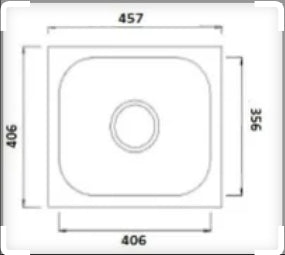 Futura sink (dura 18x16x8")