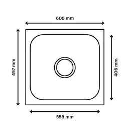 Futura sink Dura series (DURA 24x18x9'')