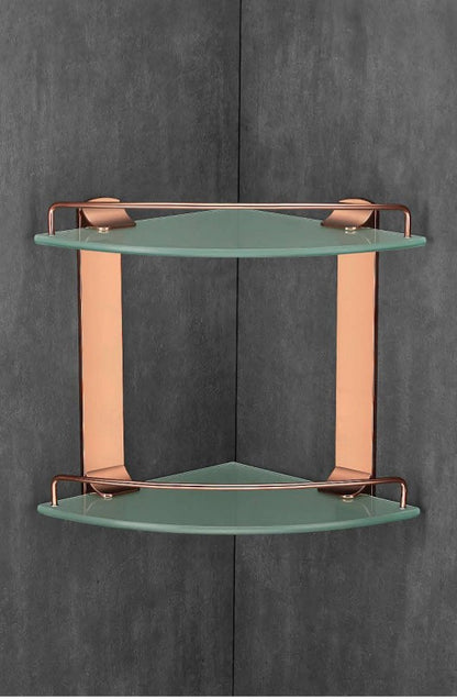 Bathroom Glass Corner Shelf
