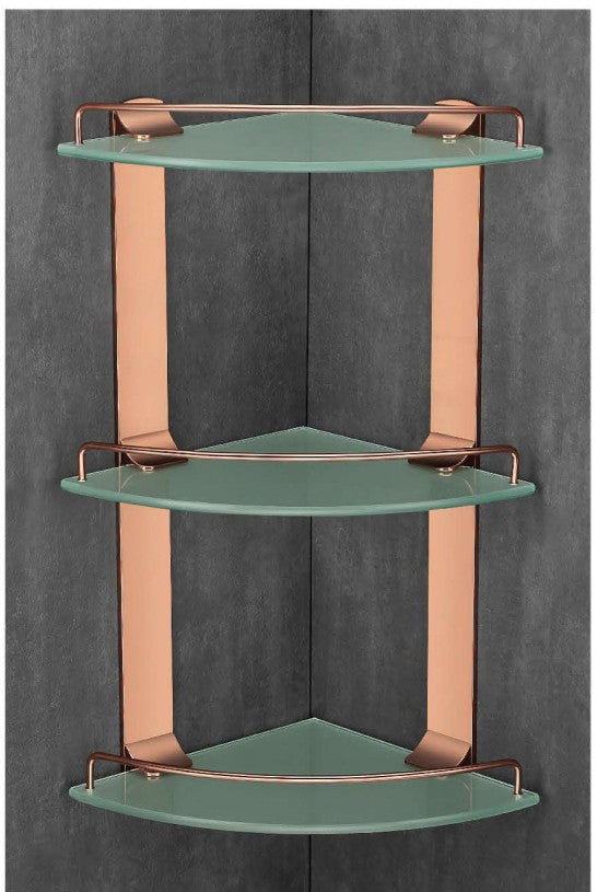 Bathroom Glass Corner Shelf