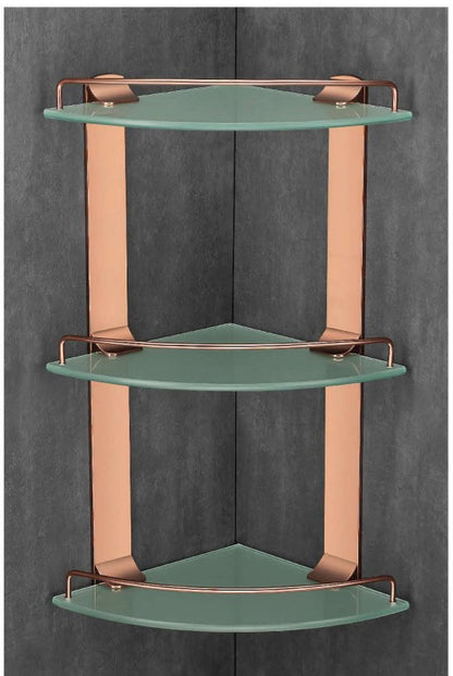 Bathroom Glass Corner Shelf