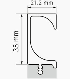 HETTICH G PROFILE HANDLE 3000 MTR