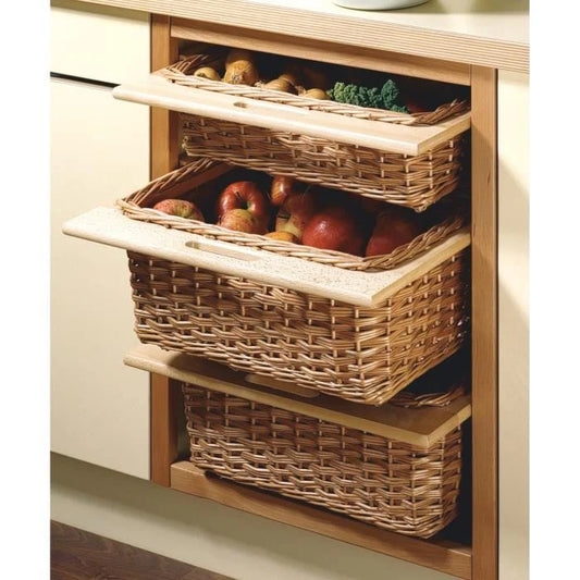 HETTICH WICKER BASKET WITH BEECH RUNNER (Economical version)