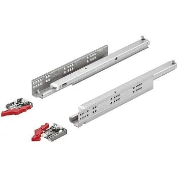 Hafele undermount (Quadro) runners, Soft close, 35kg