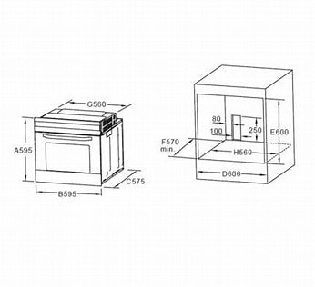 Hafele built in oven (J70BIO plus)