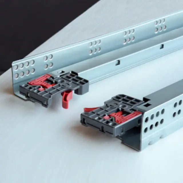 Ebco Concealed Drawer Slide - Slim 2 - 35 Kg (with Facia Bracket)